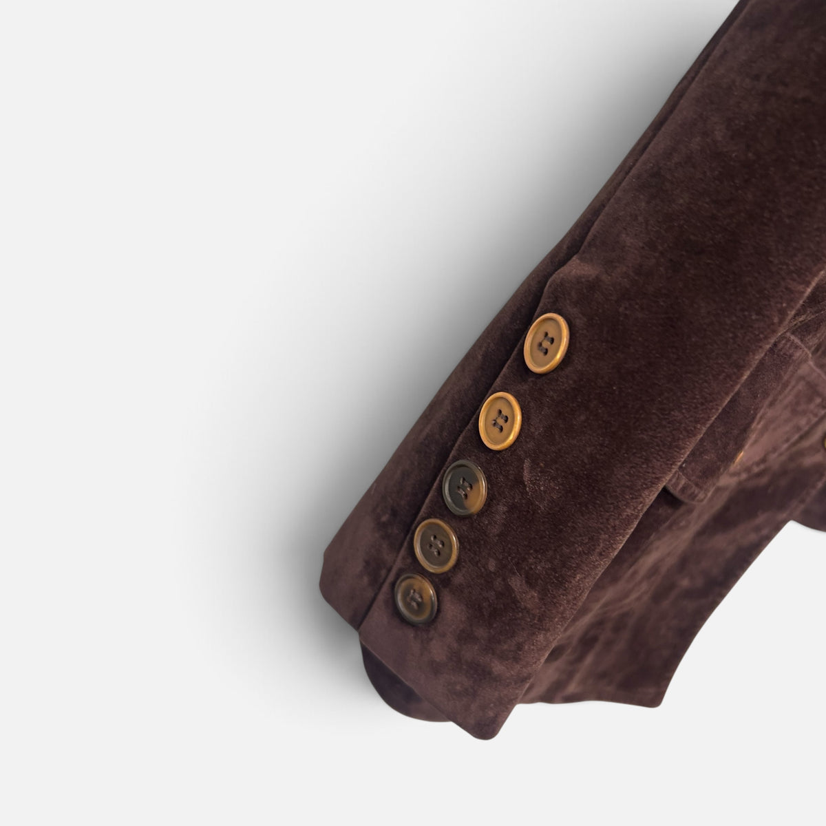 Vintage Suede Chocolate Brown Jacket| Early 2000s