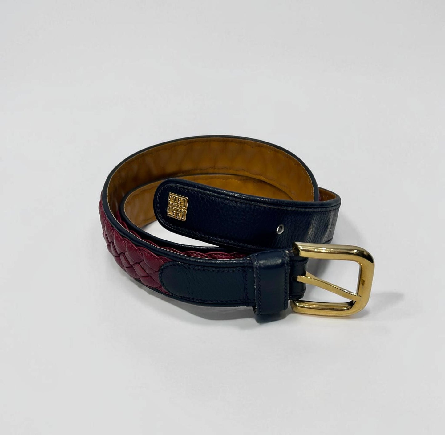 Vintage Givenchy Braided Leather Belt| Late 90s
