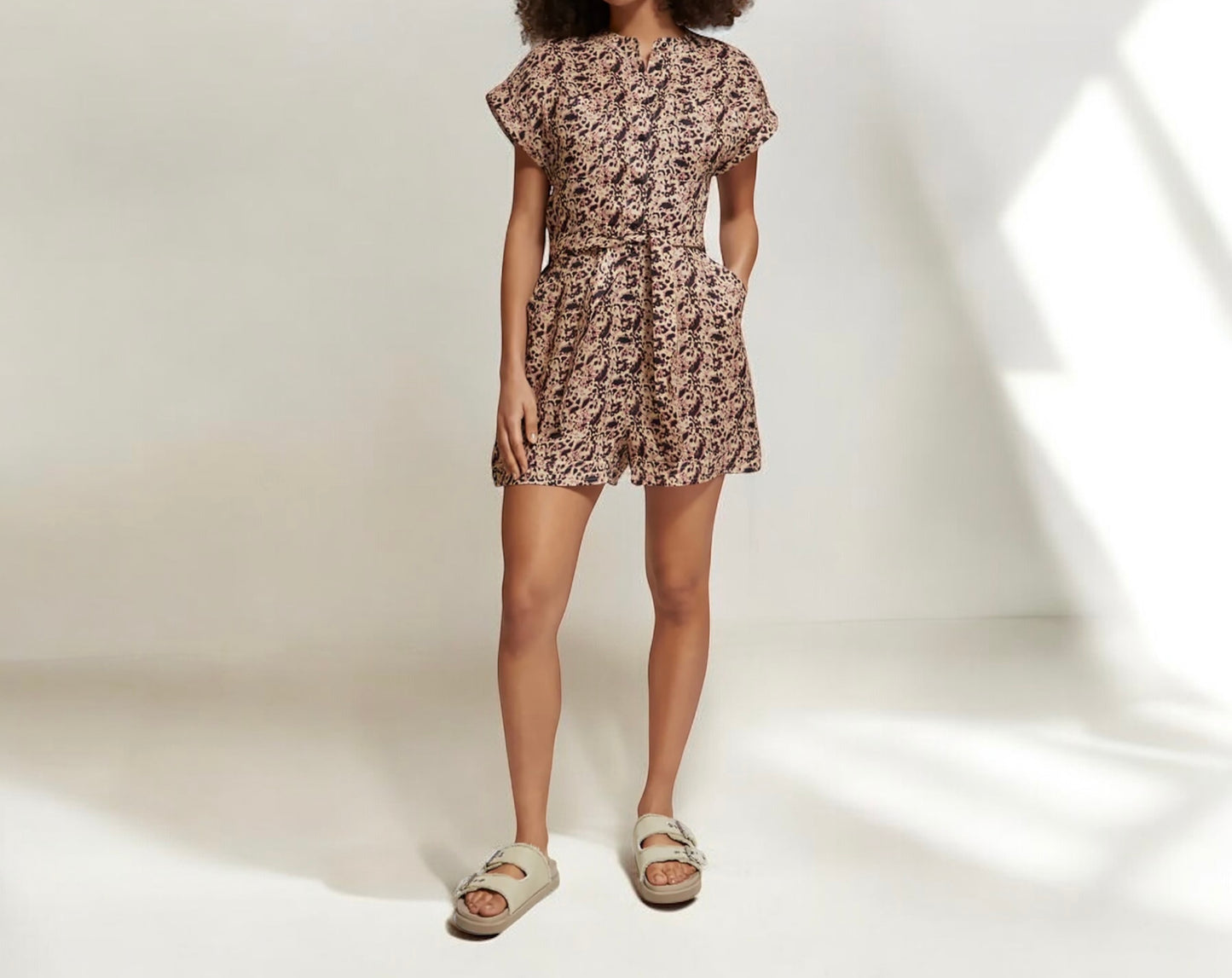 Scotch&Soda Linen Floral Playsuit