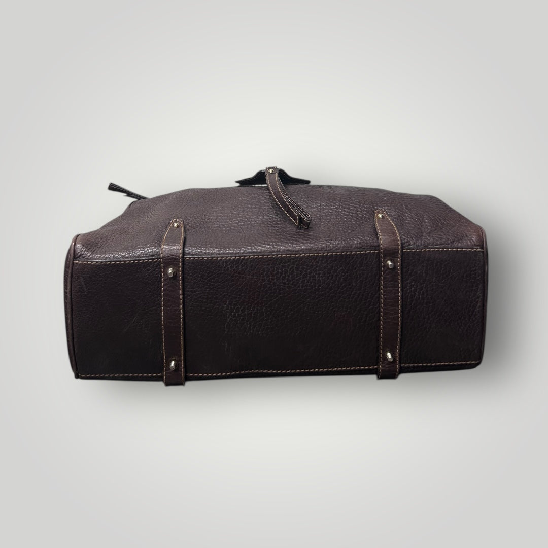 Dolce & Gabbana shoulder bag with Engraved Brass Ring (Y2K)