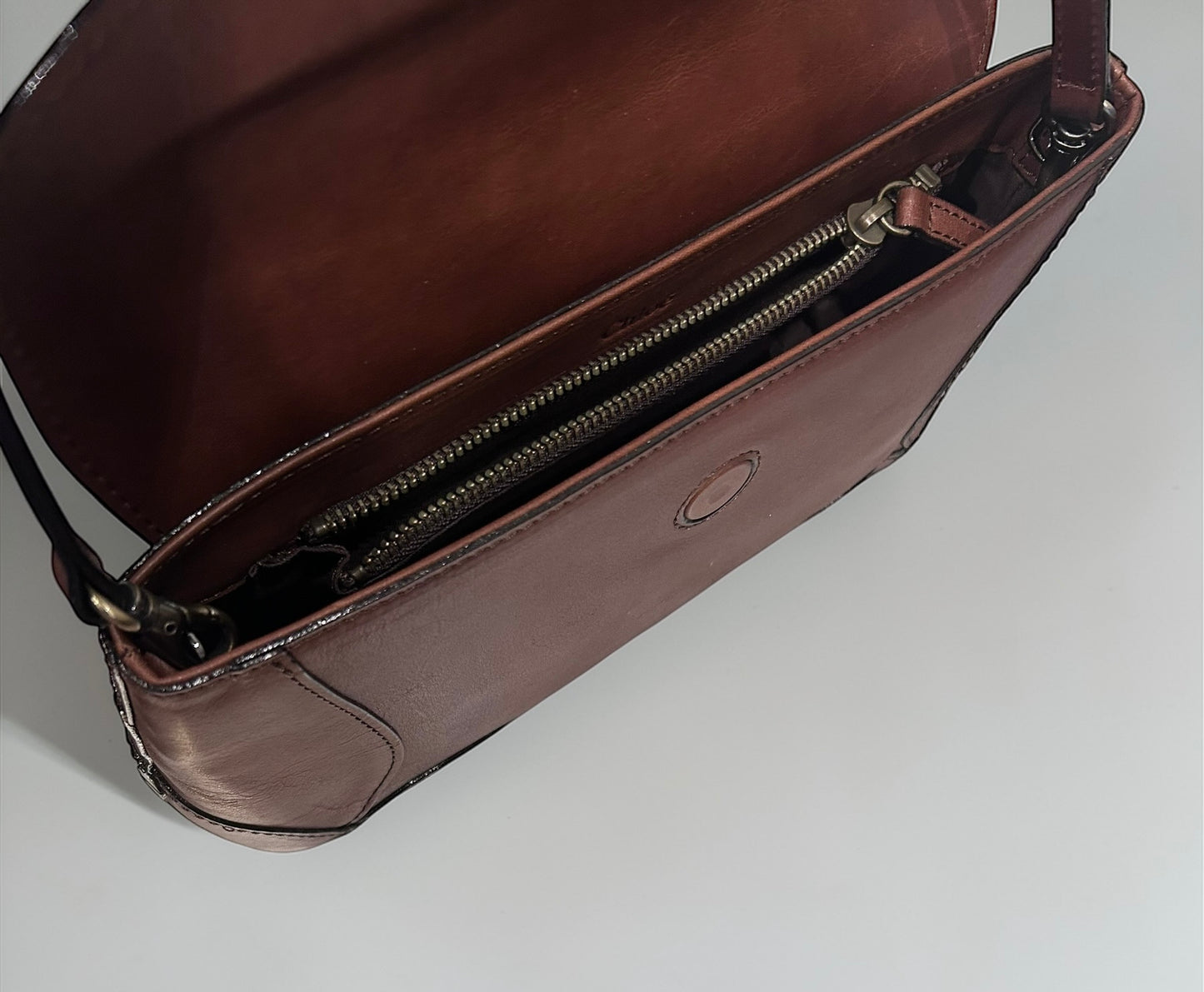 Vintage Chloé Brown Leather Shoulder Bag / Clutch |1990’s