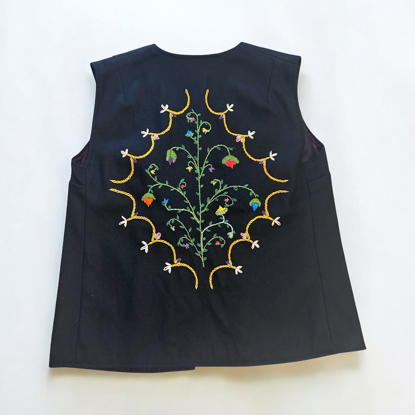 Vintage Handmade Embroidered Vest