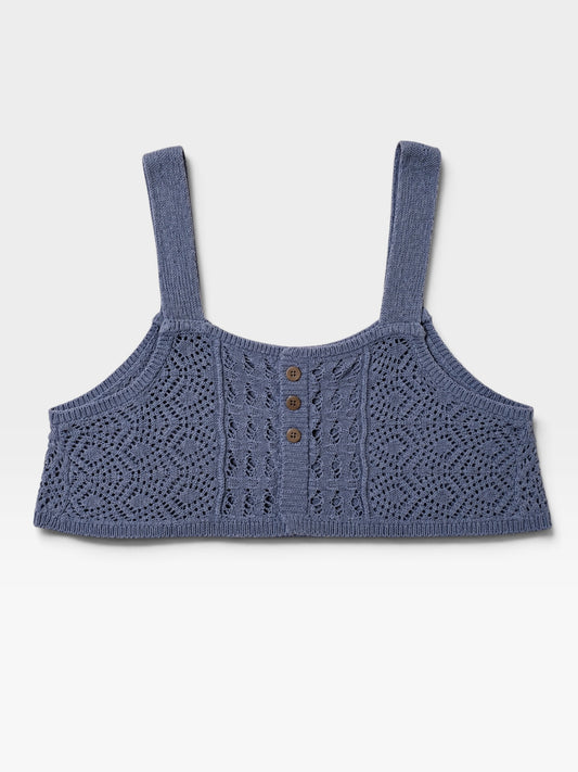 Samansa Mos2 Crochet Knit Crop Top