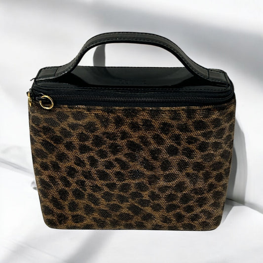 Vintage Loewe leopard hand bag