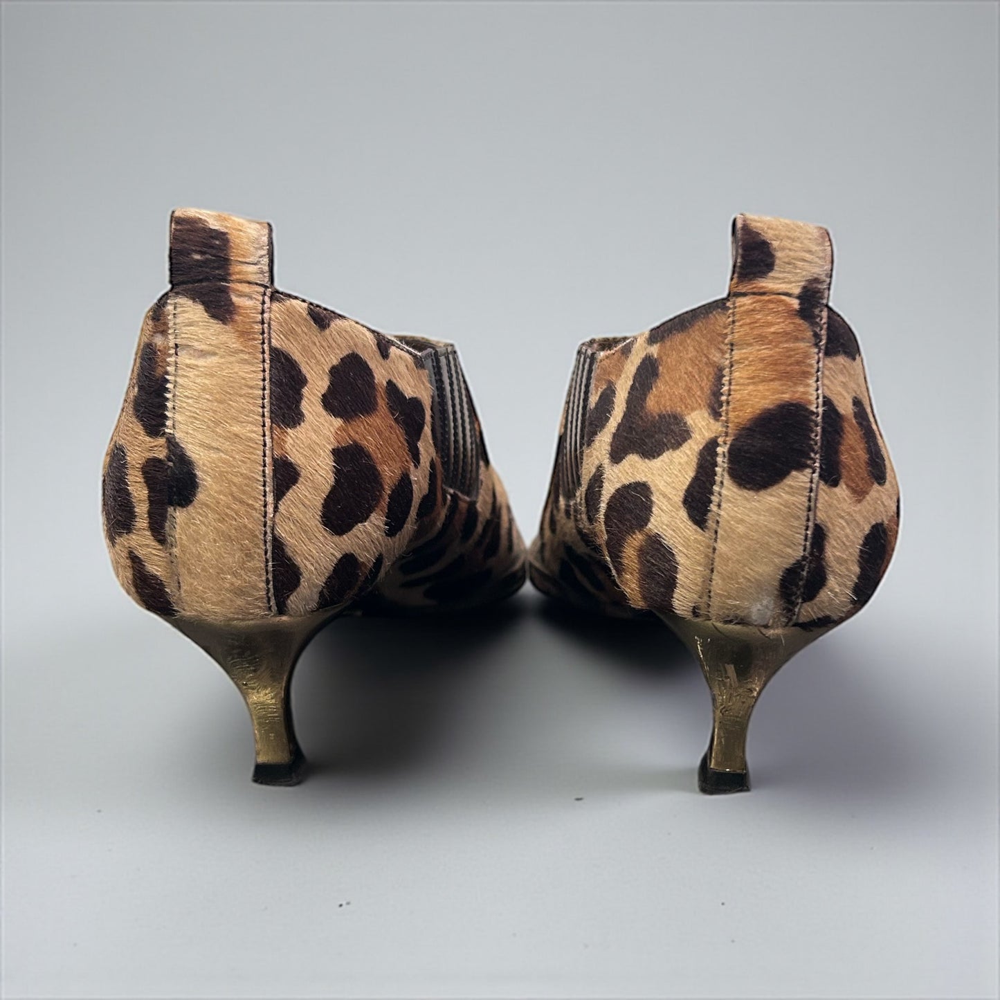 Dolce & Gabbana Leopard Harako Kitten Heel Shoes