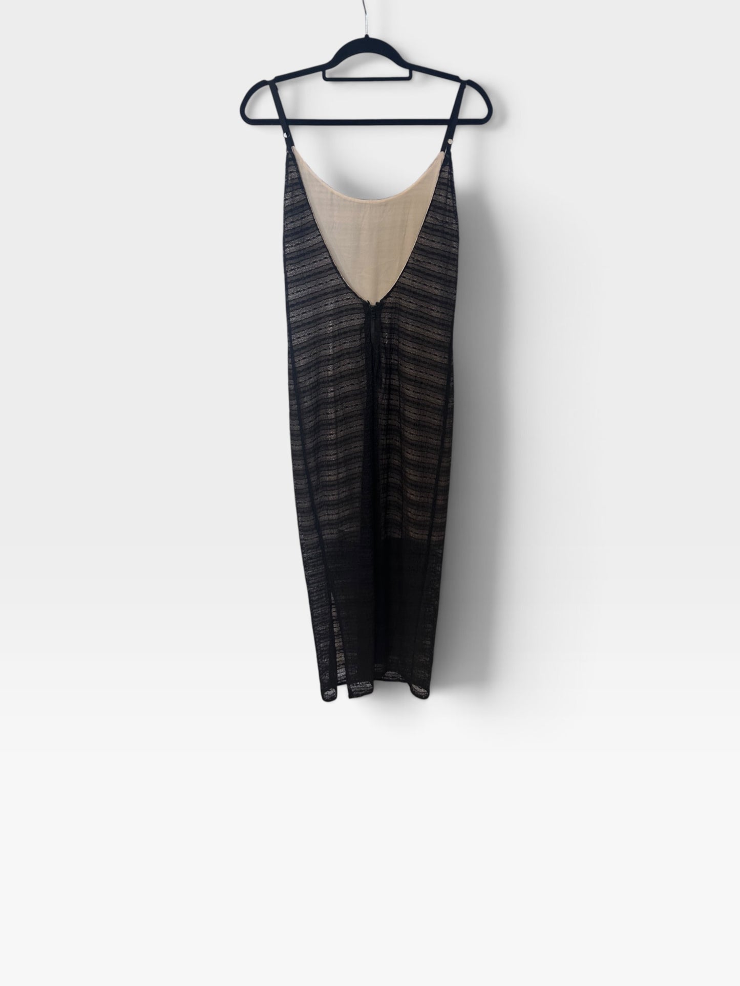 Alice + Olivia Black Lace Midi Dress