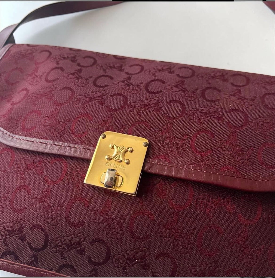 Vintage Céline Monogram Convertible Crossbody & Clutch Bag| Early 1990s