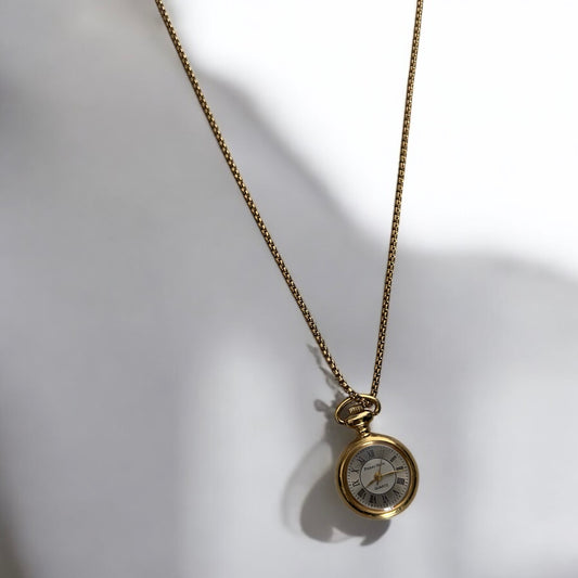 Vintage Pierre Nicol watch pendant necklace