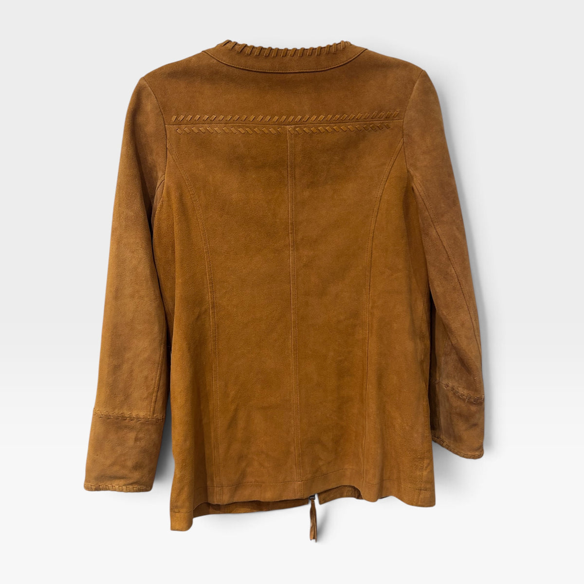 Vintage Grace Continental Camel Suede Jacket | Early 2000s