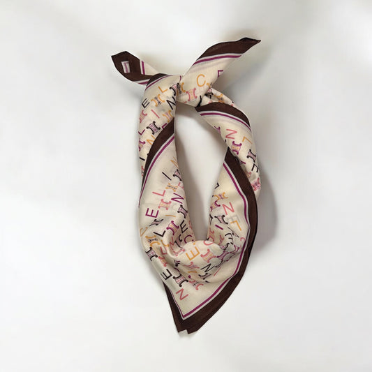 Vintage Celine Multicolor Handkerchief