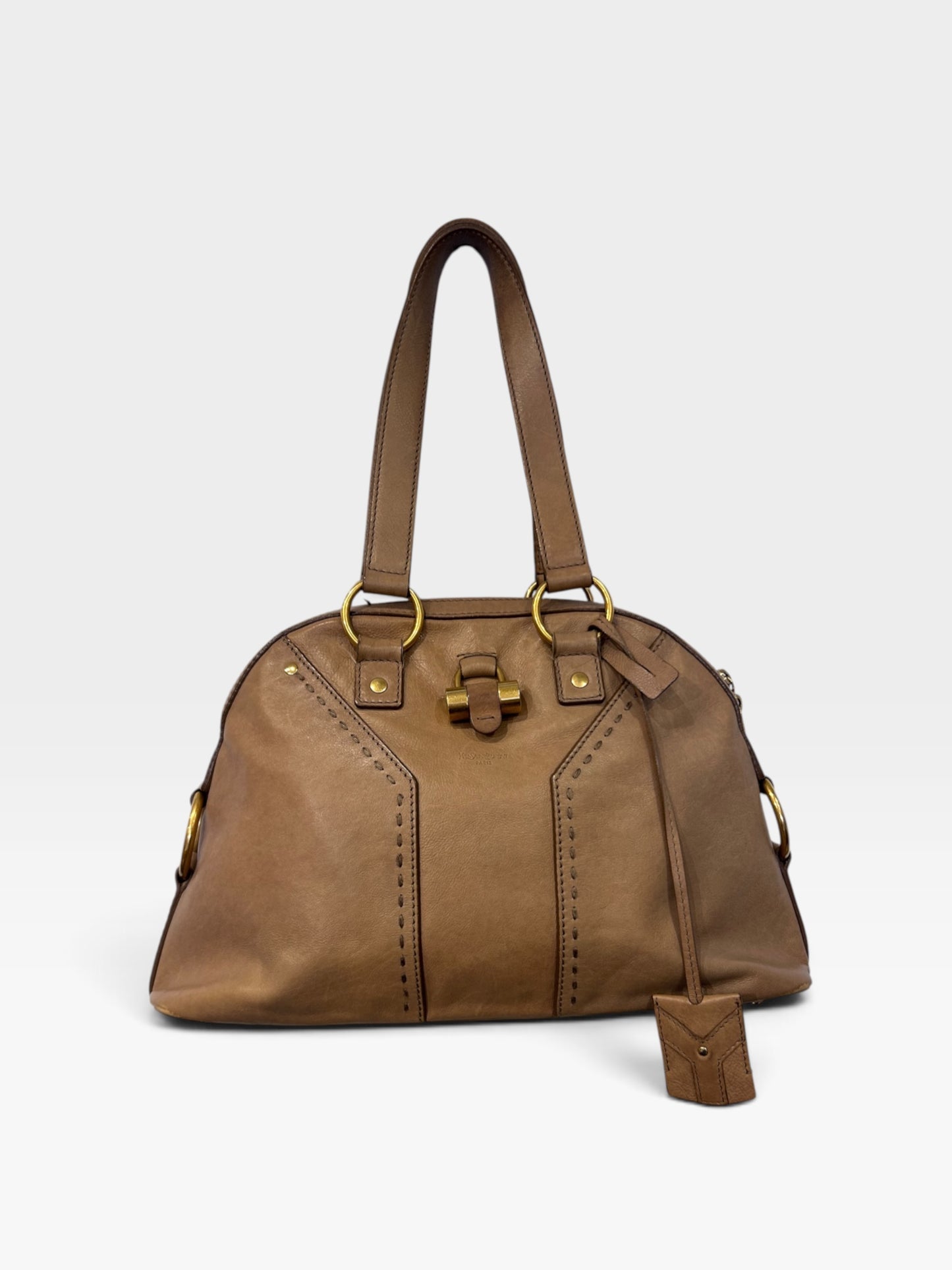 Vintage Yves Saint Laurent Muse Leather Shoulder Bag |Early 2000s