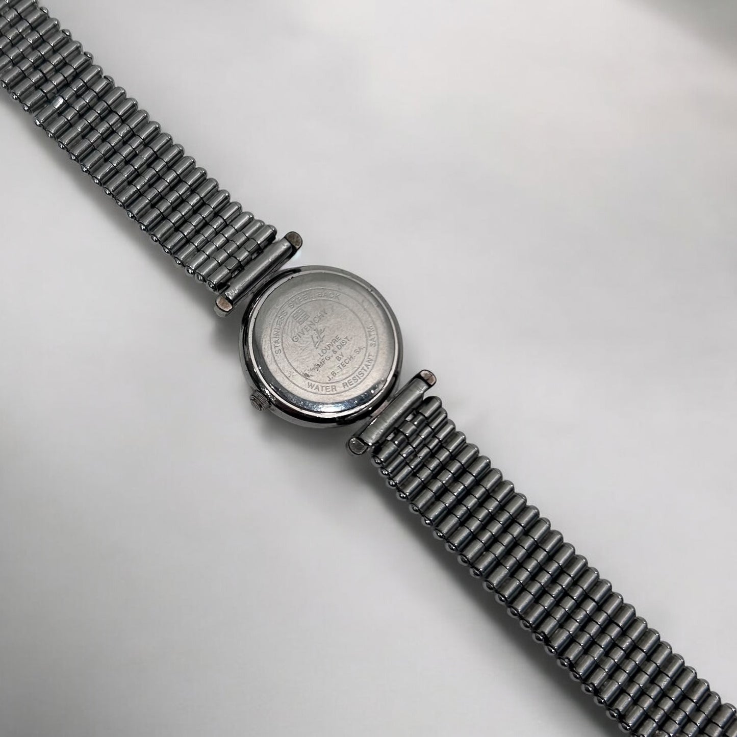 Vintage Givenchy Quartz Watch with Silver Bracelet – 1990s