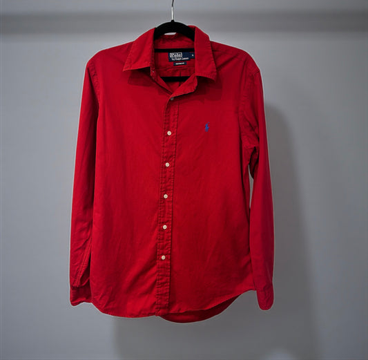 Vintage Polo Ralph Lauren Red Cotton Shirt