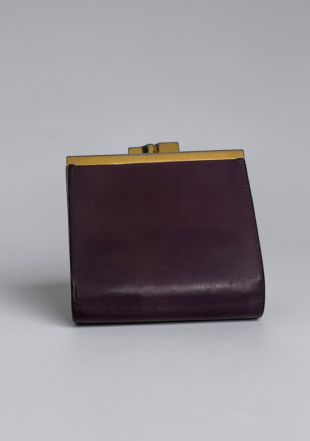 Vintage Cartier Bordeaux Leather Wallet| 1980s
