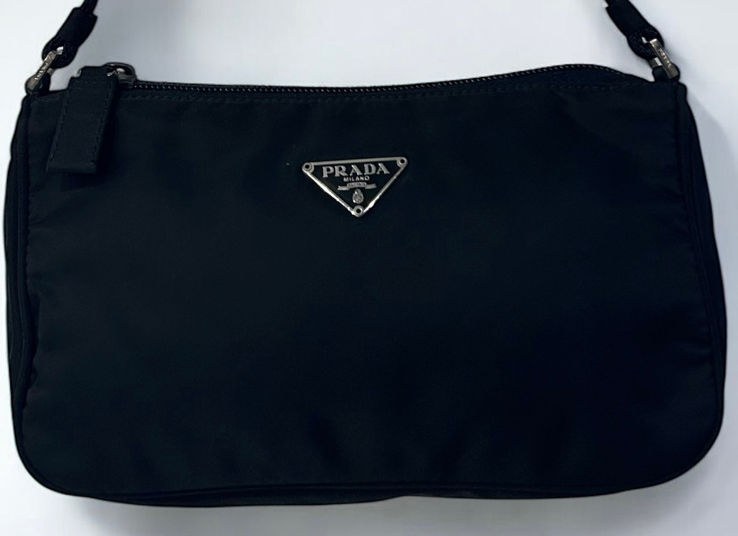 Early 2000s Prada Black Nylon Hand Bag