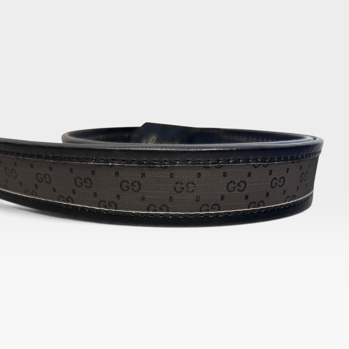 Vintage Gucci Black GG Monogram Belt | Late 1980s