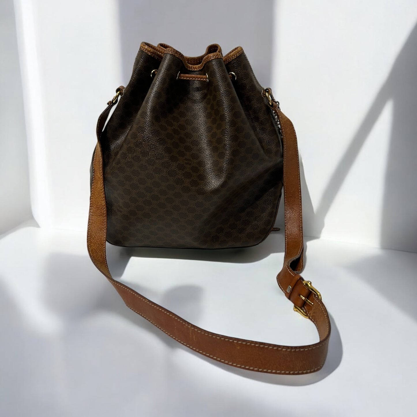 Vintage Celine Macadam bucket bag