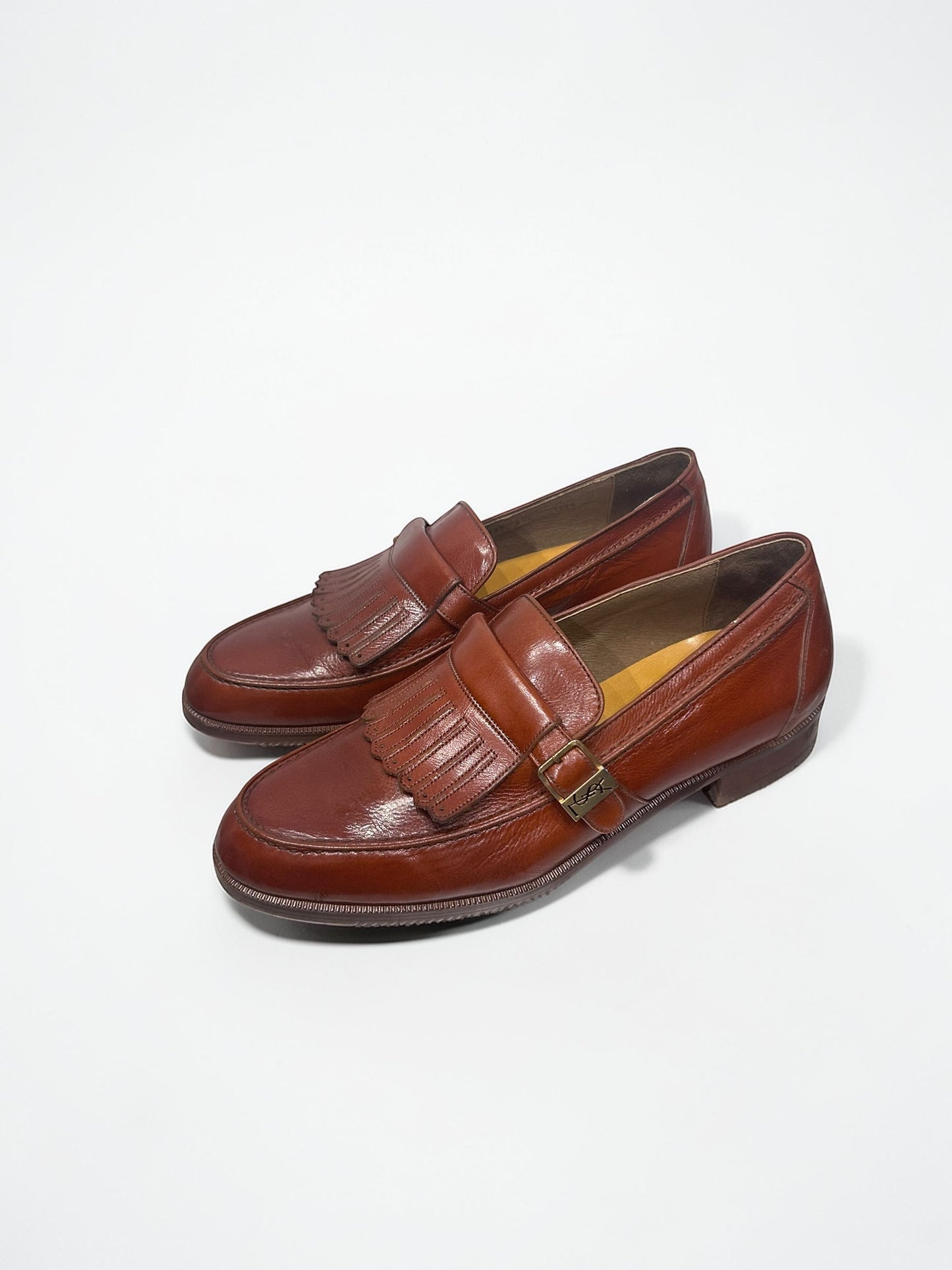 Vintage Yves Saint Laurent Brown Leather Loafers |Late 80’s