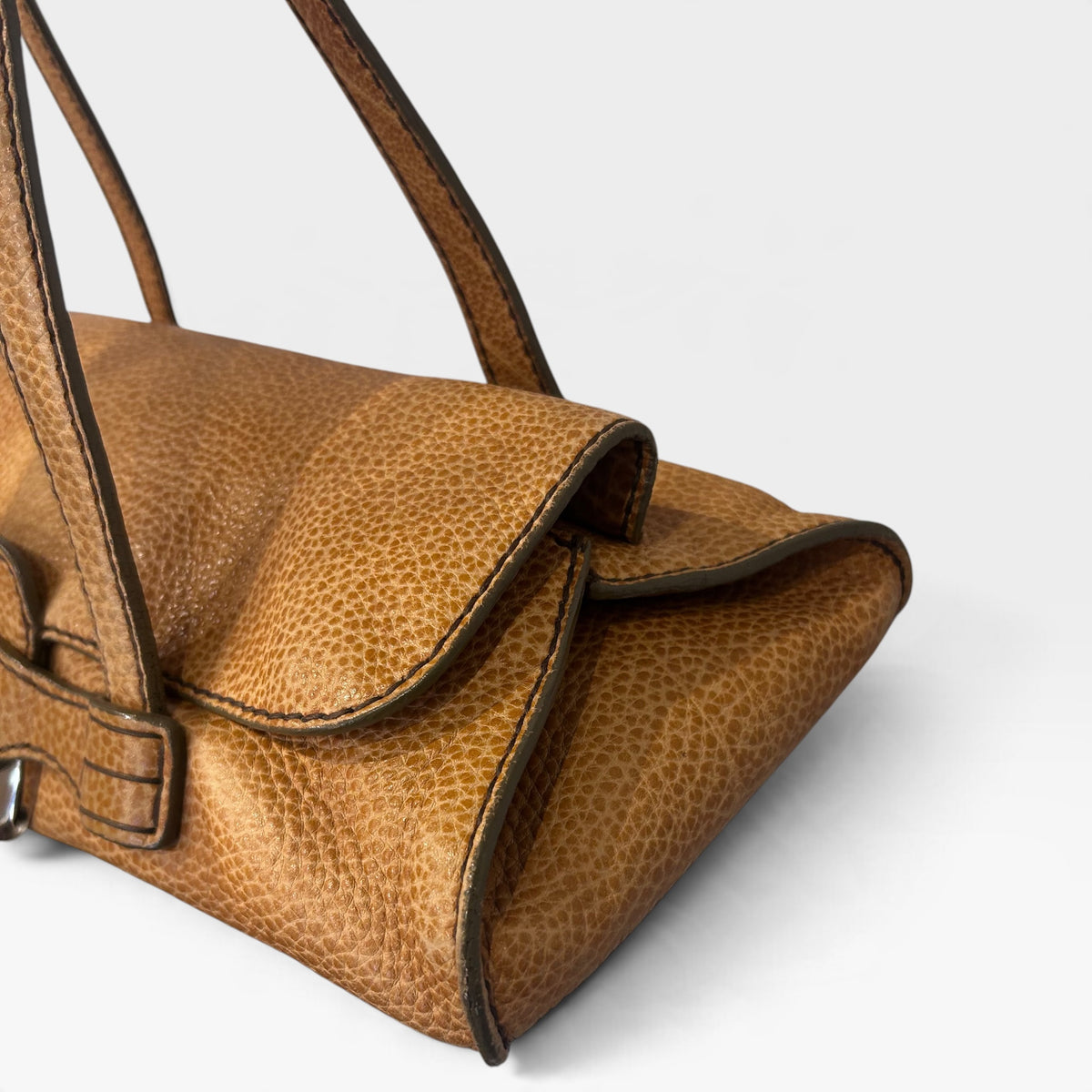 Vintage Tod’s Tan Leather Shoulder Bag | Early 2000s