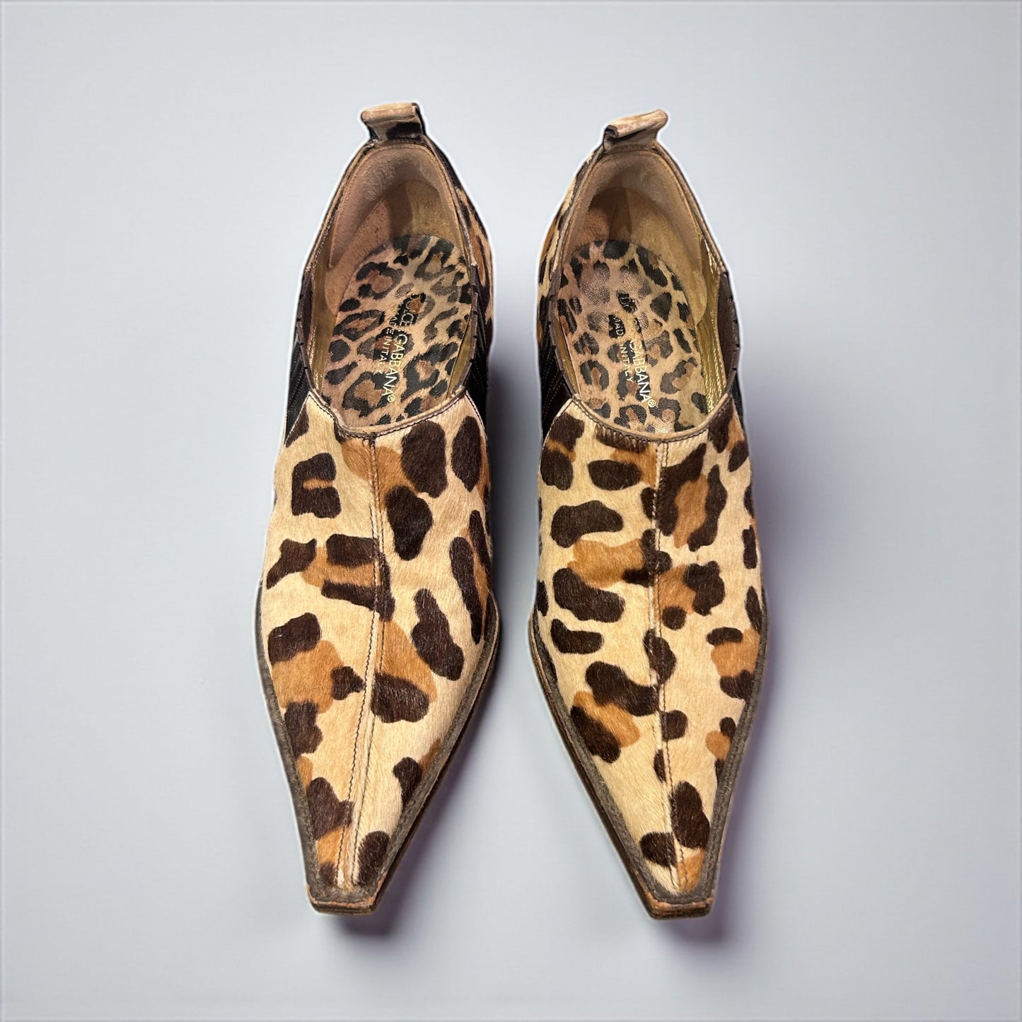 Dolce & Gabbana Leopard Harako Kitten Heel Shoes