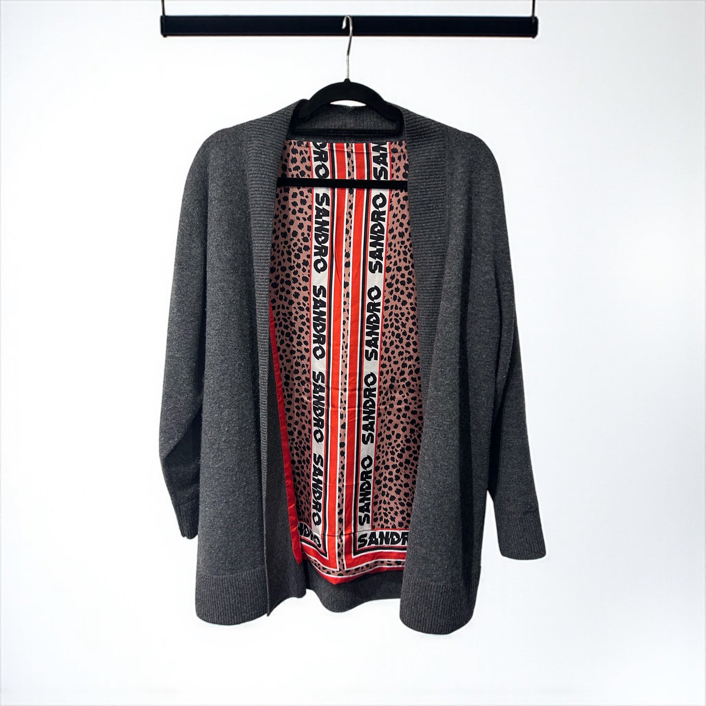 Sandro Paris Reversible Wool Cardigan