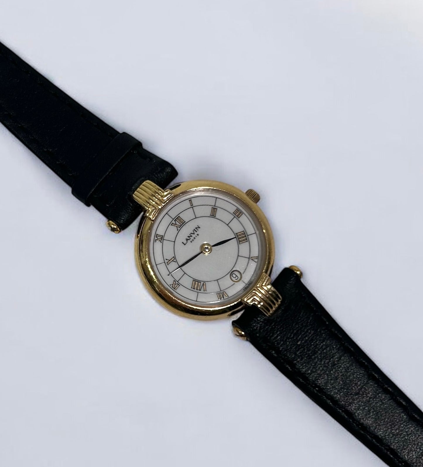 Vintage Lanvin Paris Gold-Plated Quartz Watch