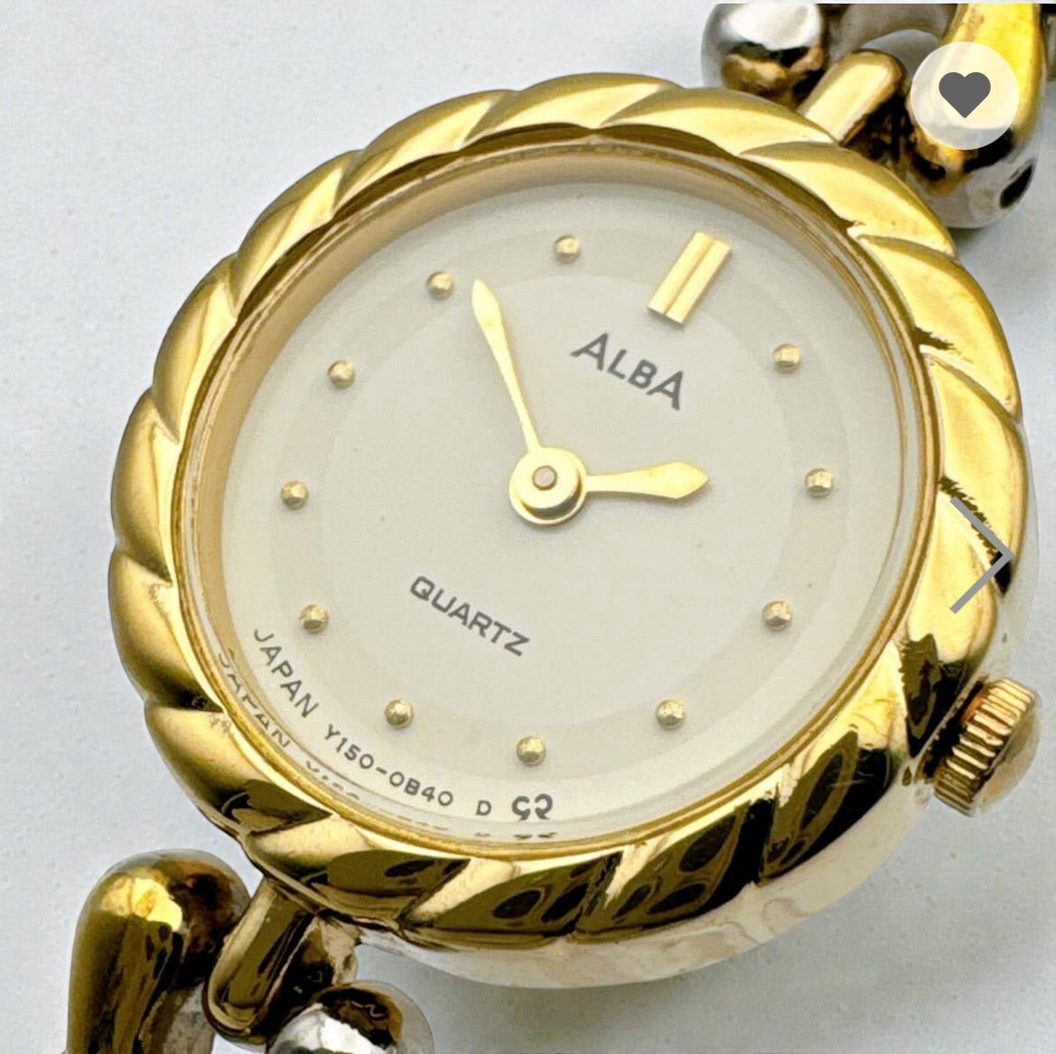 ALBA by Seiko Gold-Tone Bracelet Watch | 1990s