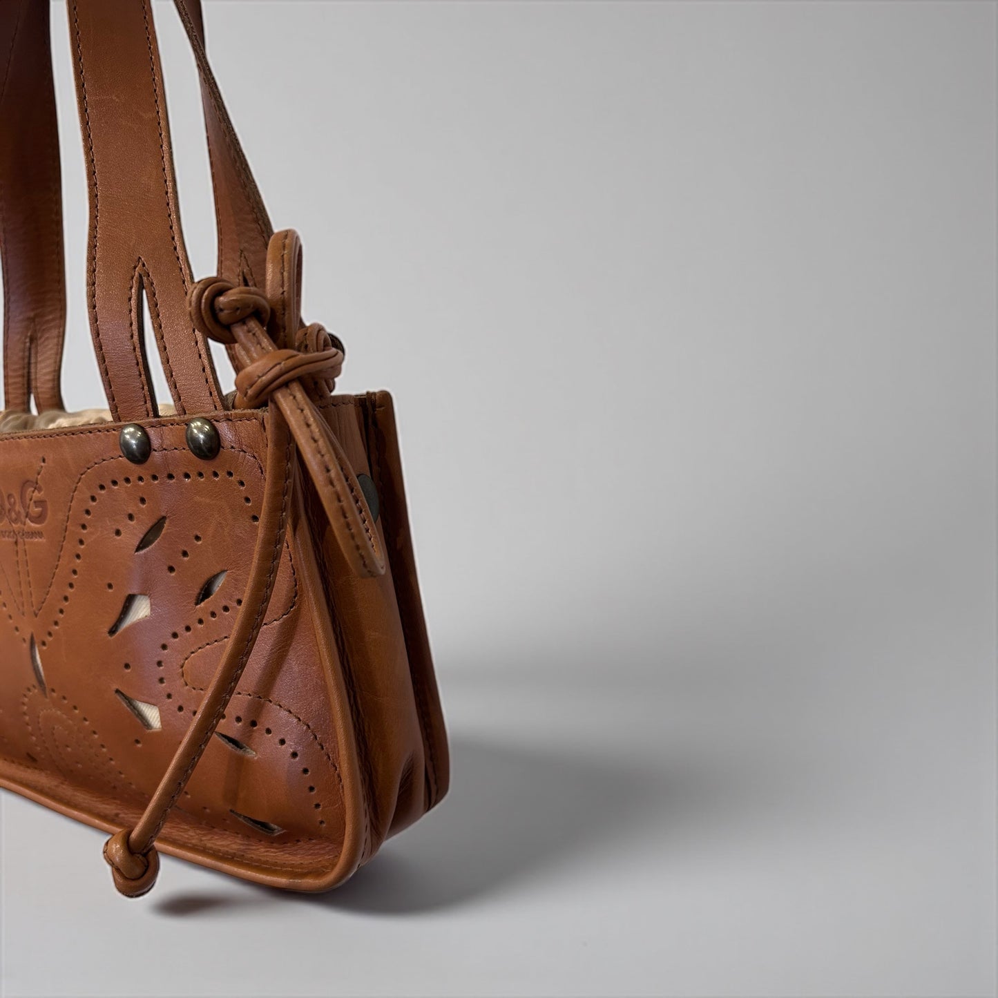 Dolce & Gabbana Vintage Leather Shoulder Bag – Early 2000s