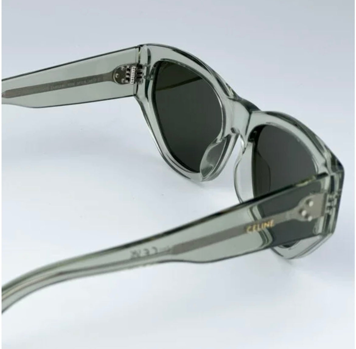 Celine Transparent green Cat eye sunglasses