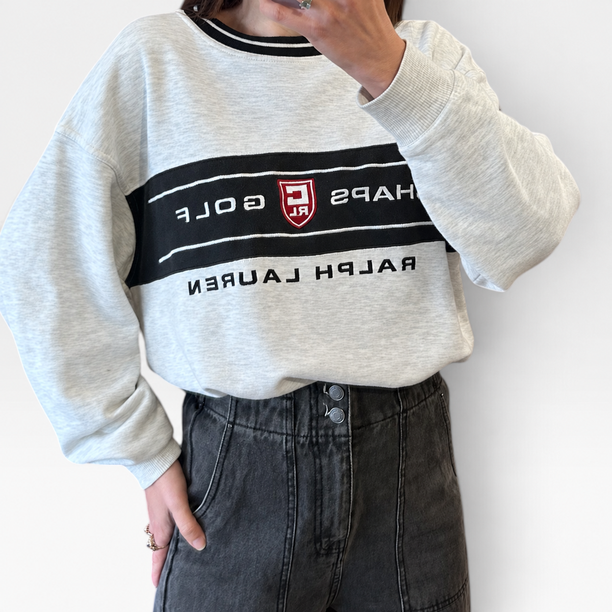 Vintage Chaps Golf Ralph Lauren Cotton Sweatshirt | 1990s