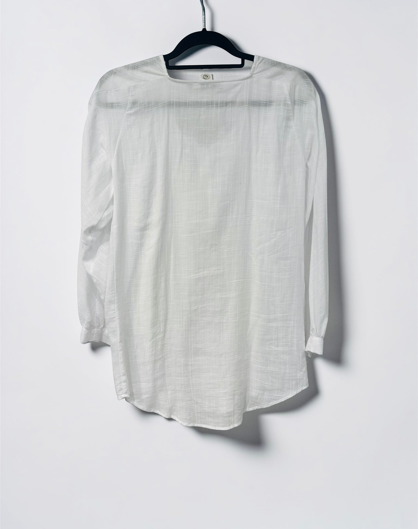 See by Chloé White Ruffle Blouse