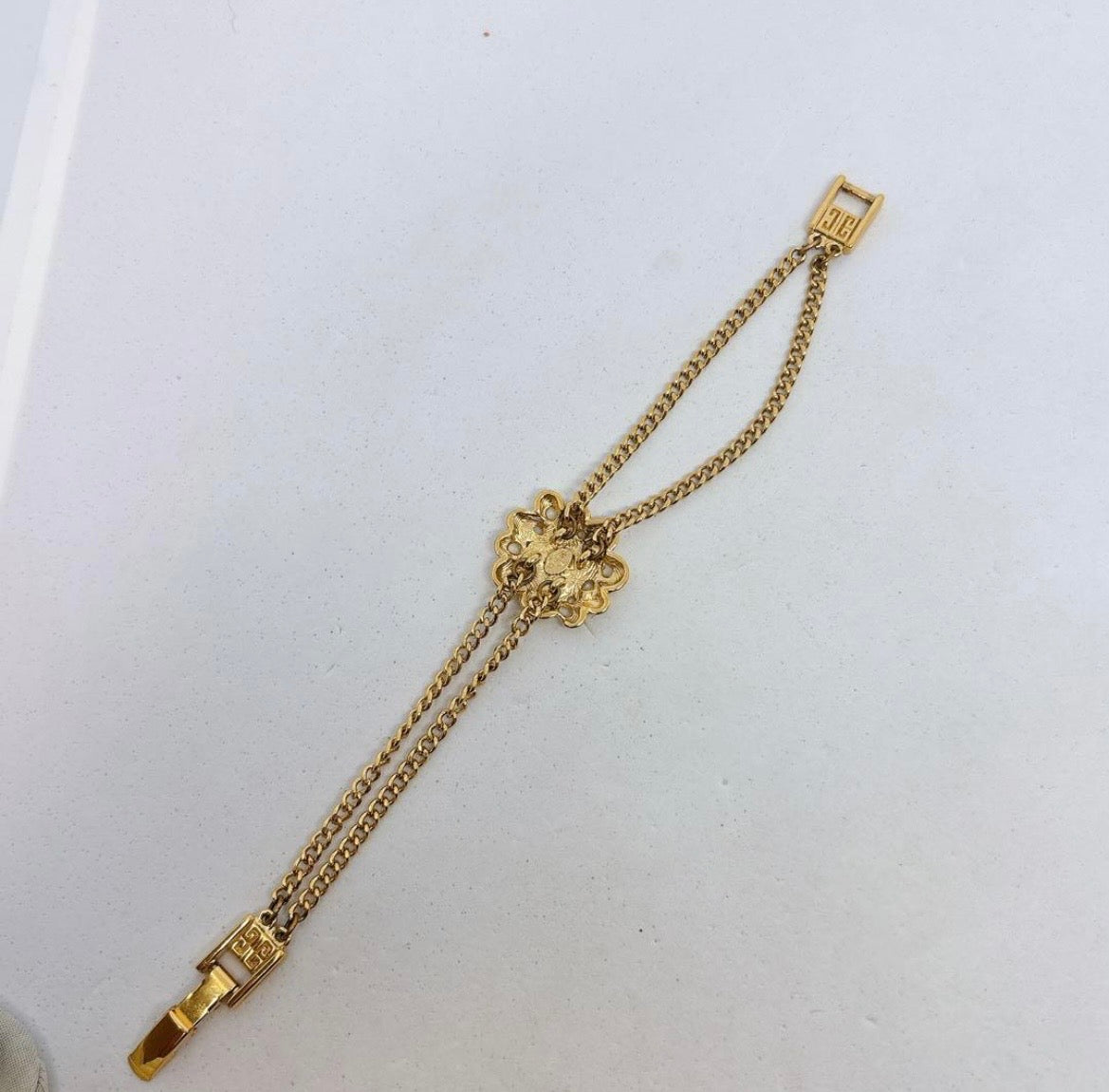 Vintage Givenchy Gold-Plated Chain Bracelet | 1990s