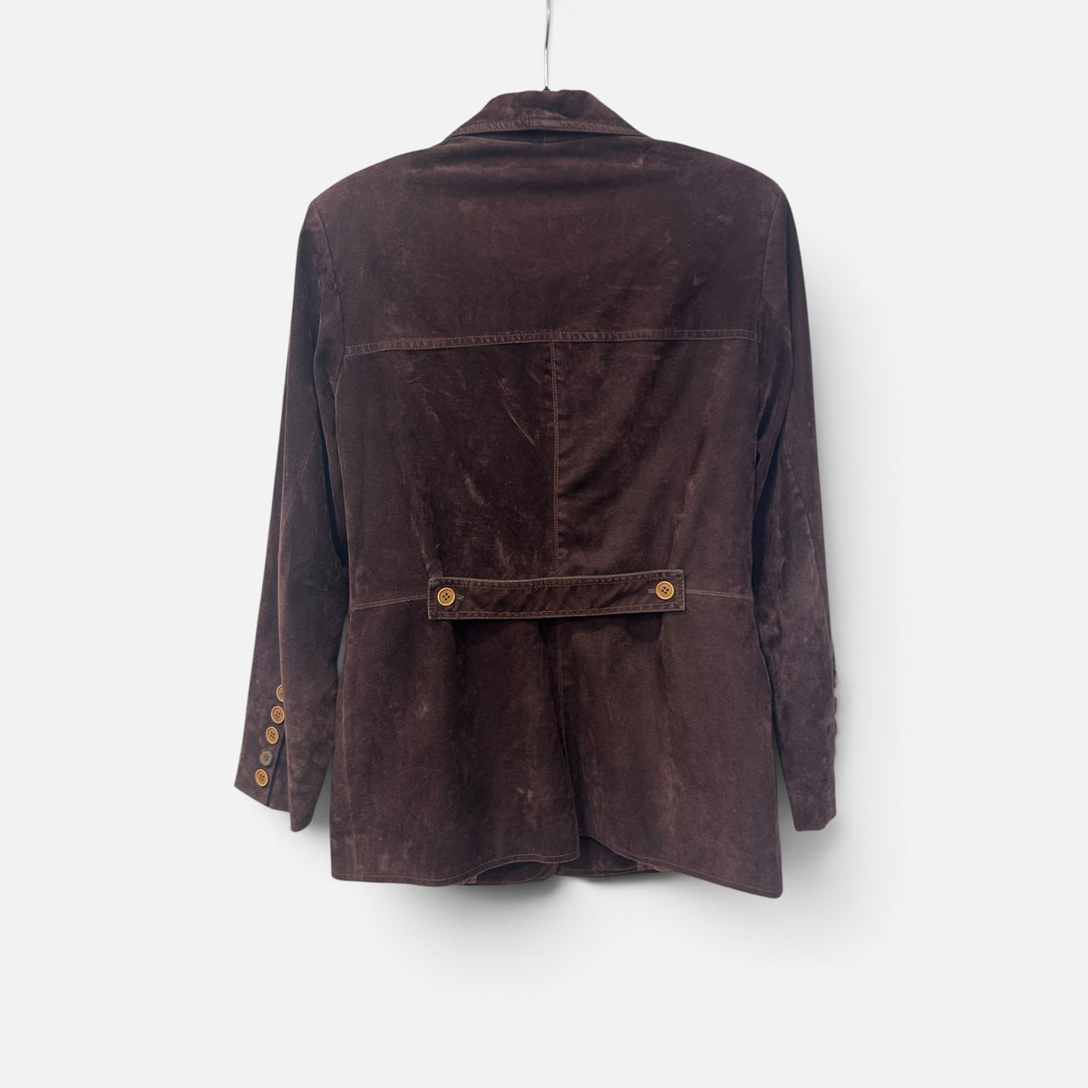Vintage Suede Chocolate Brown Jacket| Early 2000s