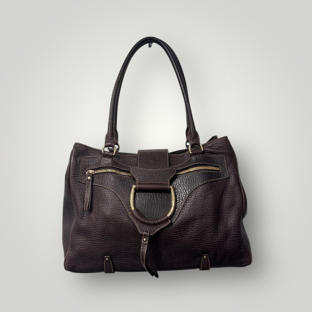 Dolce & Gabbana shoulder bag with Engraved Brass Ring (Y2K)