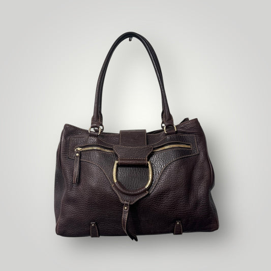 Dolce & Gabbana shoulder bag with Engraved Brass Ring (Y2K)