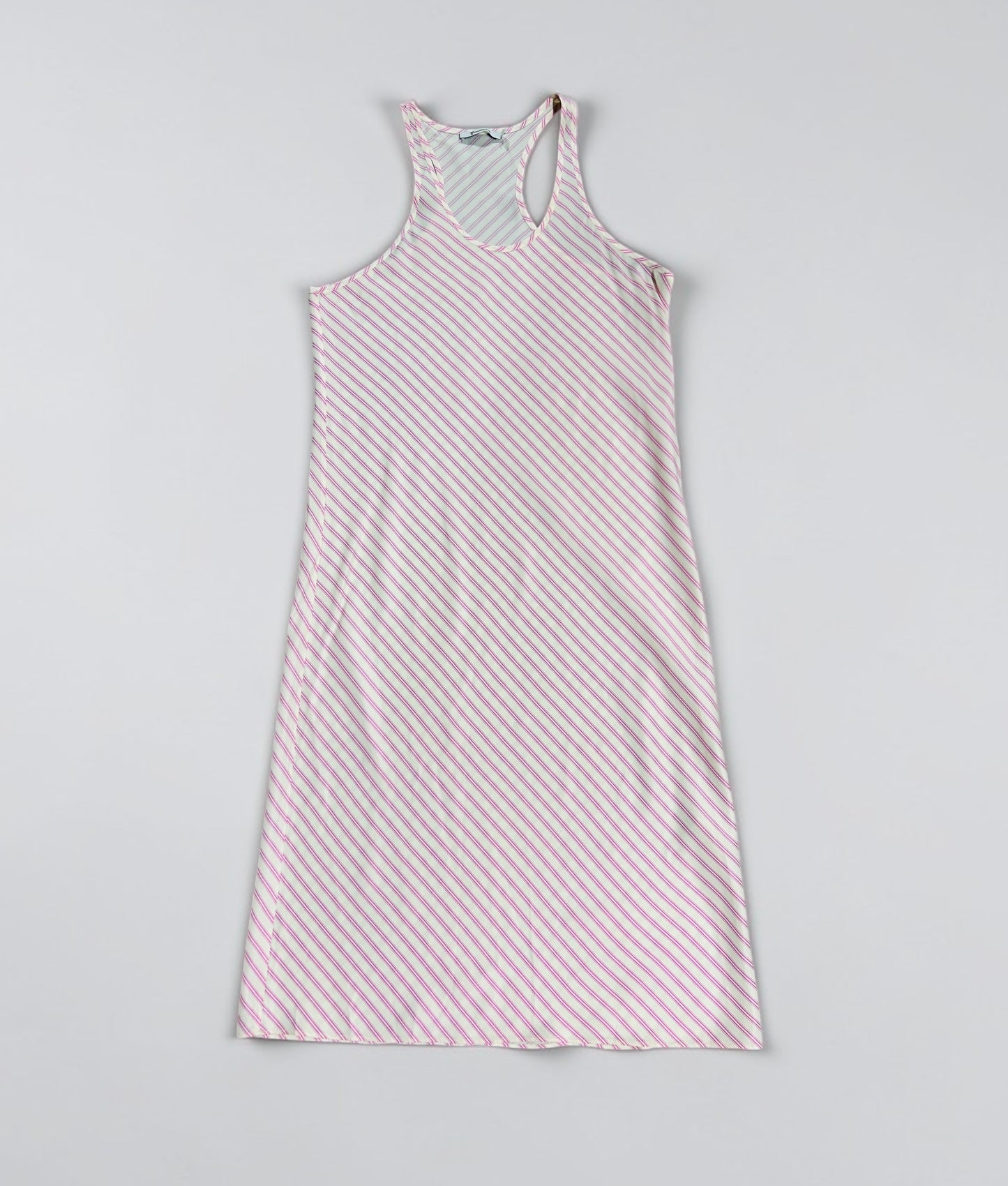Alexander Wang Pink Striped Racerback Midi Dress