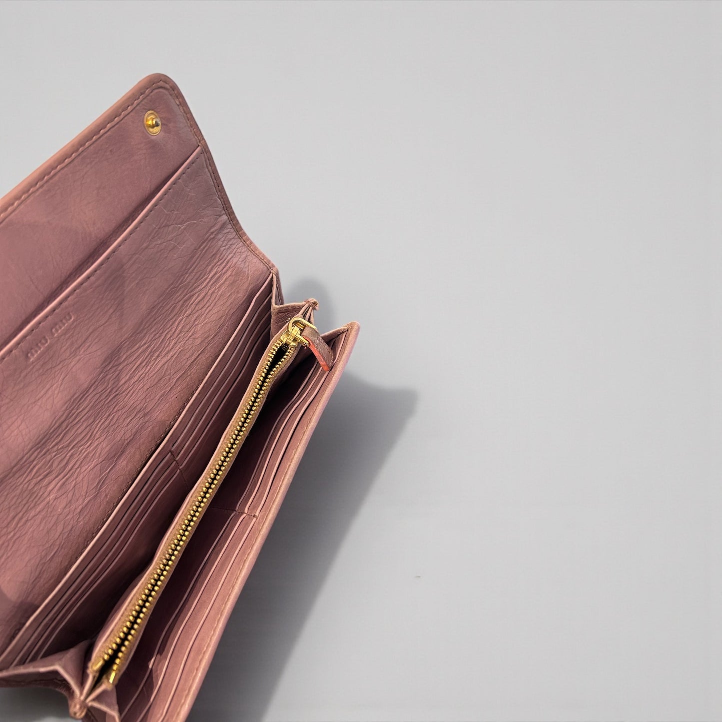 Miu Miu Matelassé Flap Wallet