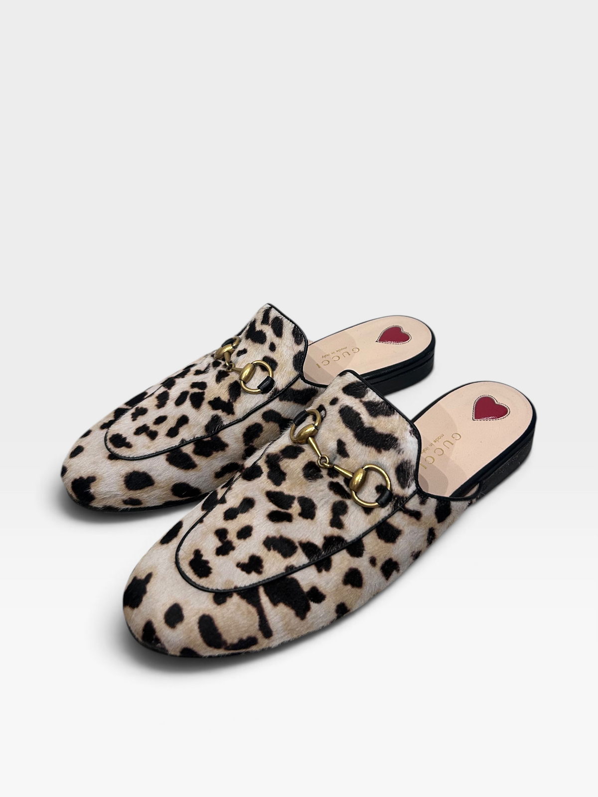 Gucci Leopard Print Horsebit Mule Loafers