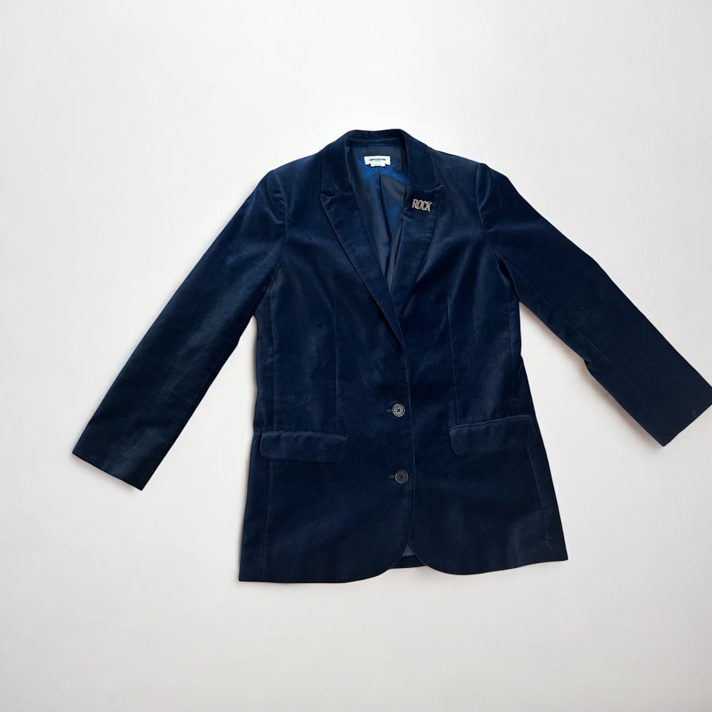 Zadig & Voltaire Navy Velvet Blazer