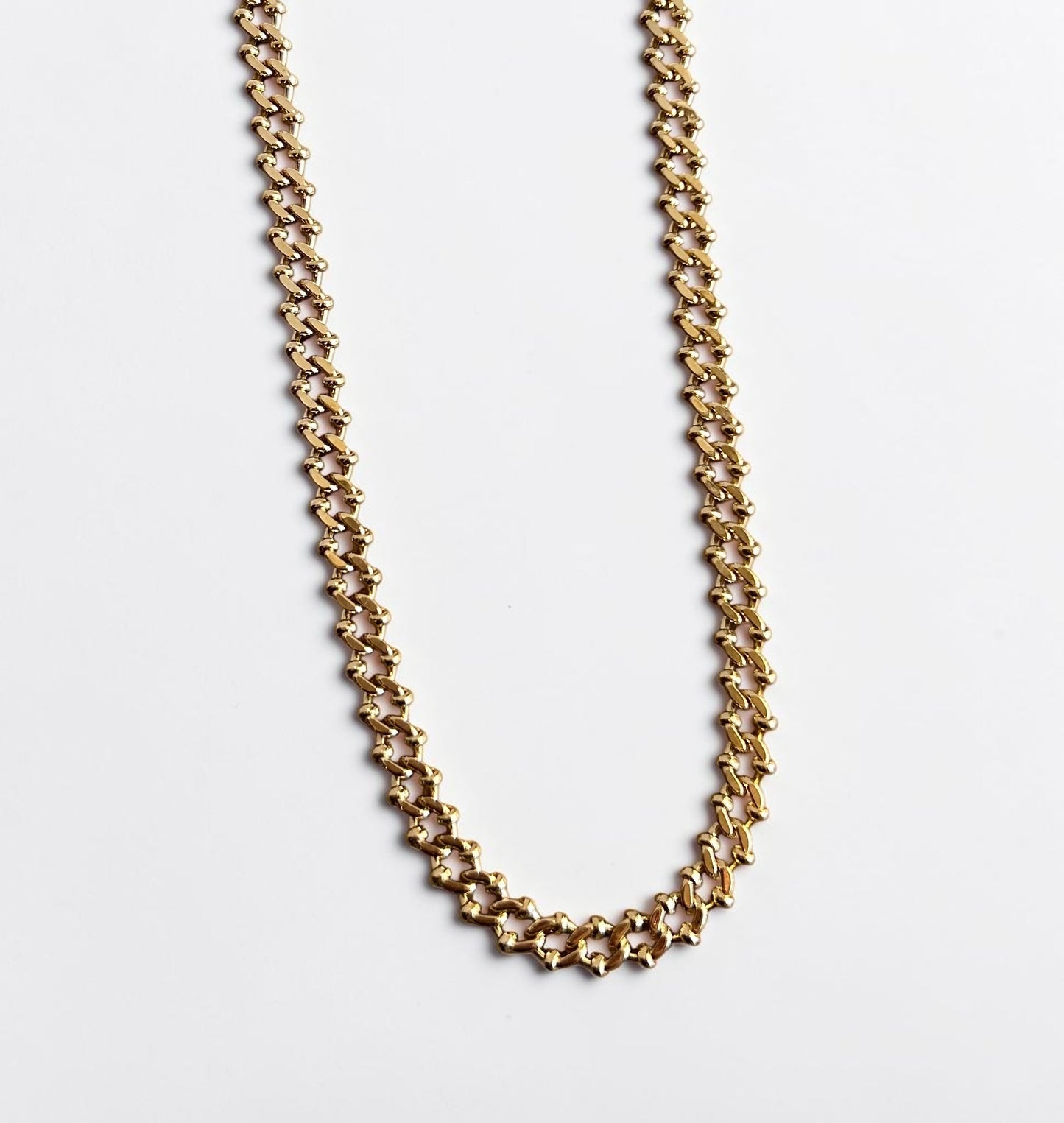 Vintage Gold Plated Chain Necklace|1990׳s