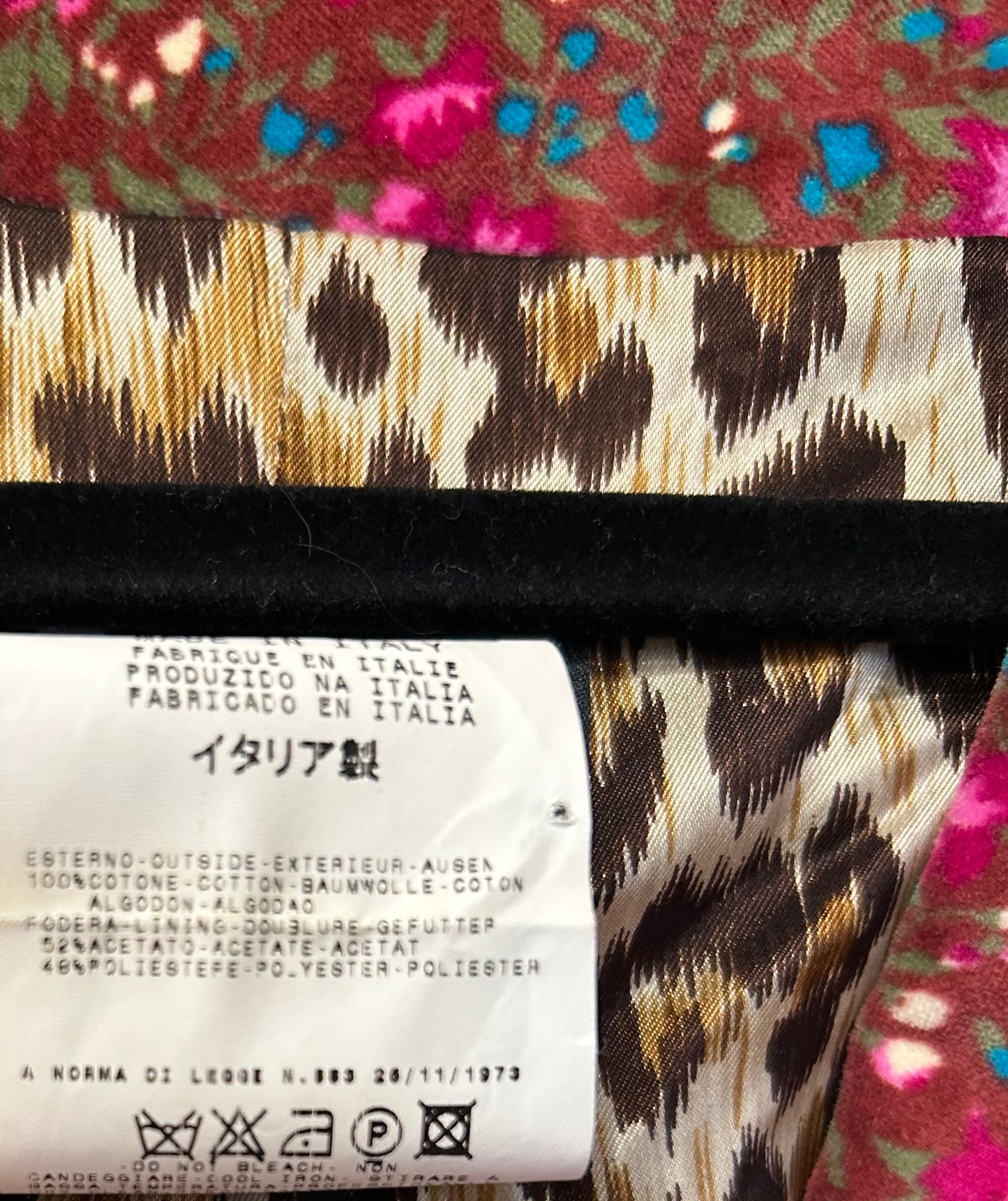 90’s DOLCE AND GABBANA Floral Velvet Jacket