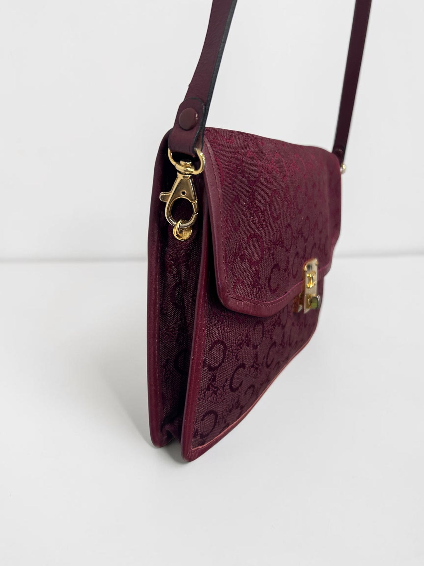 Vintage Céline Monogram Convertible Crossbody & Clutch Bag| Early 1990s