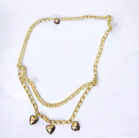 Vintage Gold-Tone Chain Belt