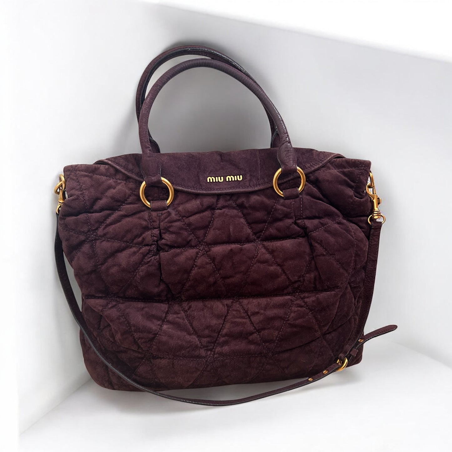 Vintage Miu Miu Hobo suede bag