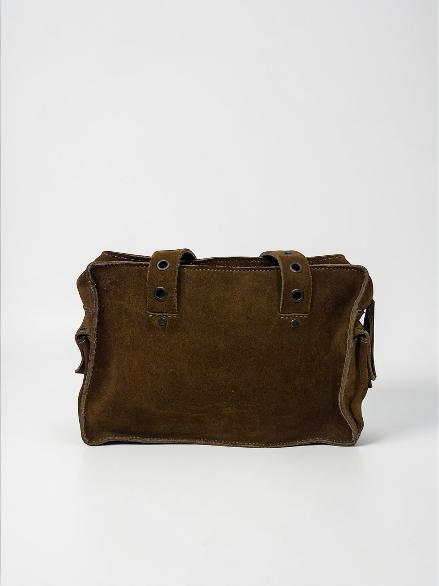 Dolce & Gabbana Buckle Suede Shoulder Bag |Early 2000s