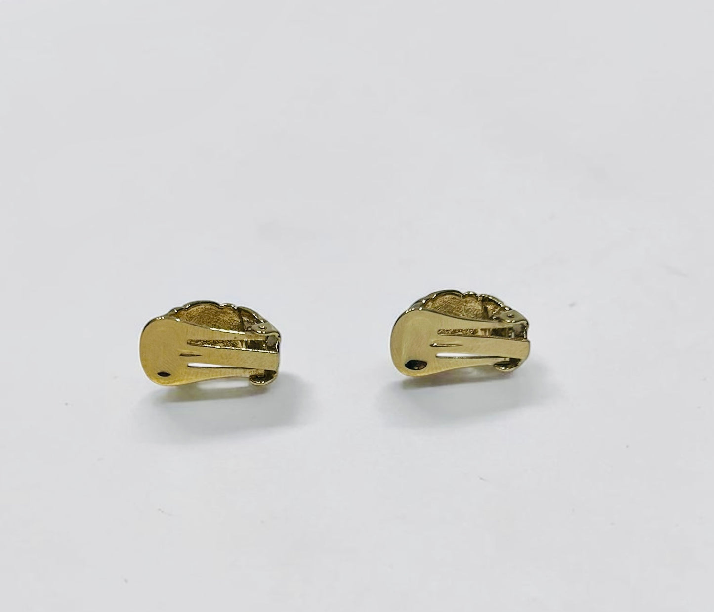 Vintage Gold-Tone Crystal Clip-On Earrings