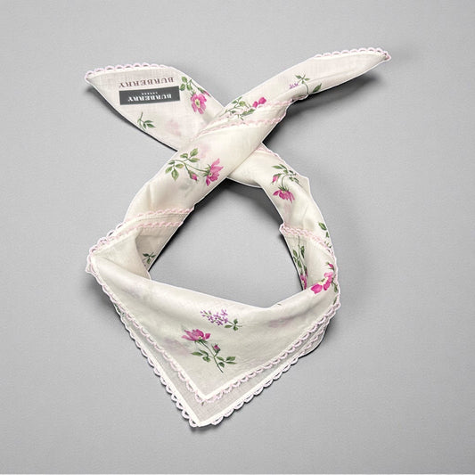 Burberry Floral Cotton Handkerchief