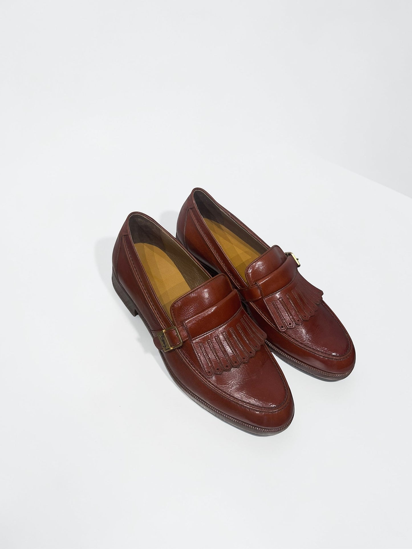 Vintage Yves Saint Laurent Brown Leather Loafers |Late 80’s