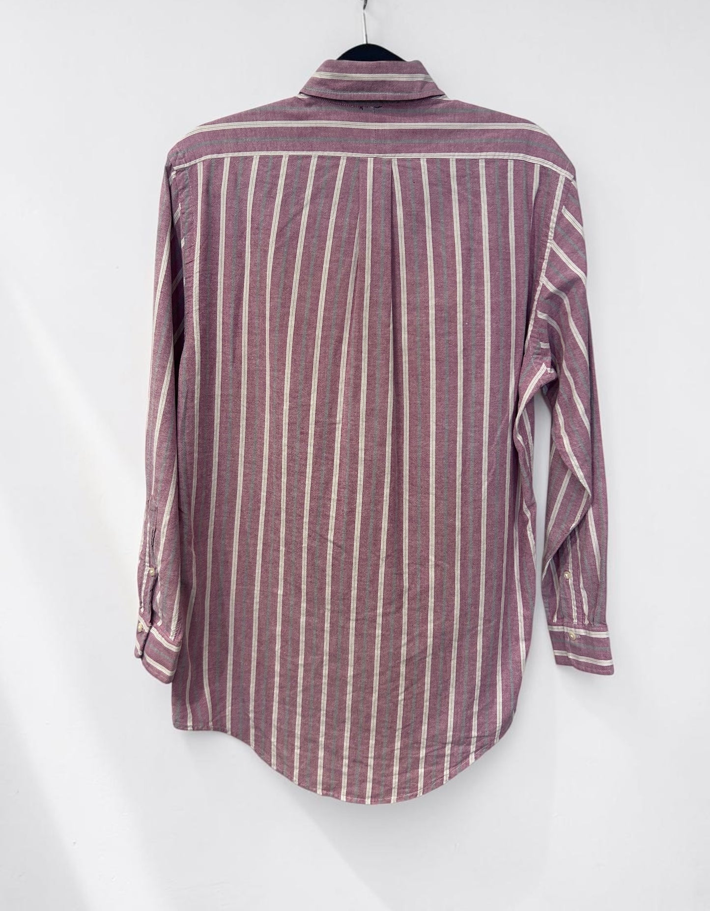 Vintage Ralph Lauren Striped Button-Down Cotton Shirt|Late 1990’s