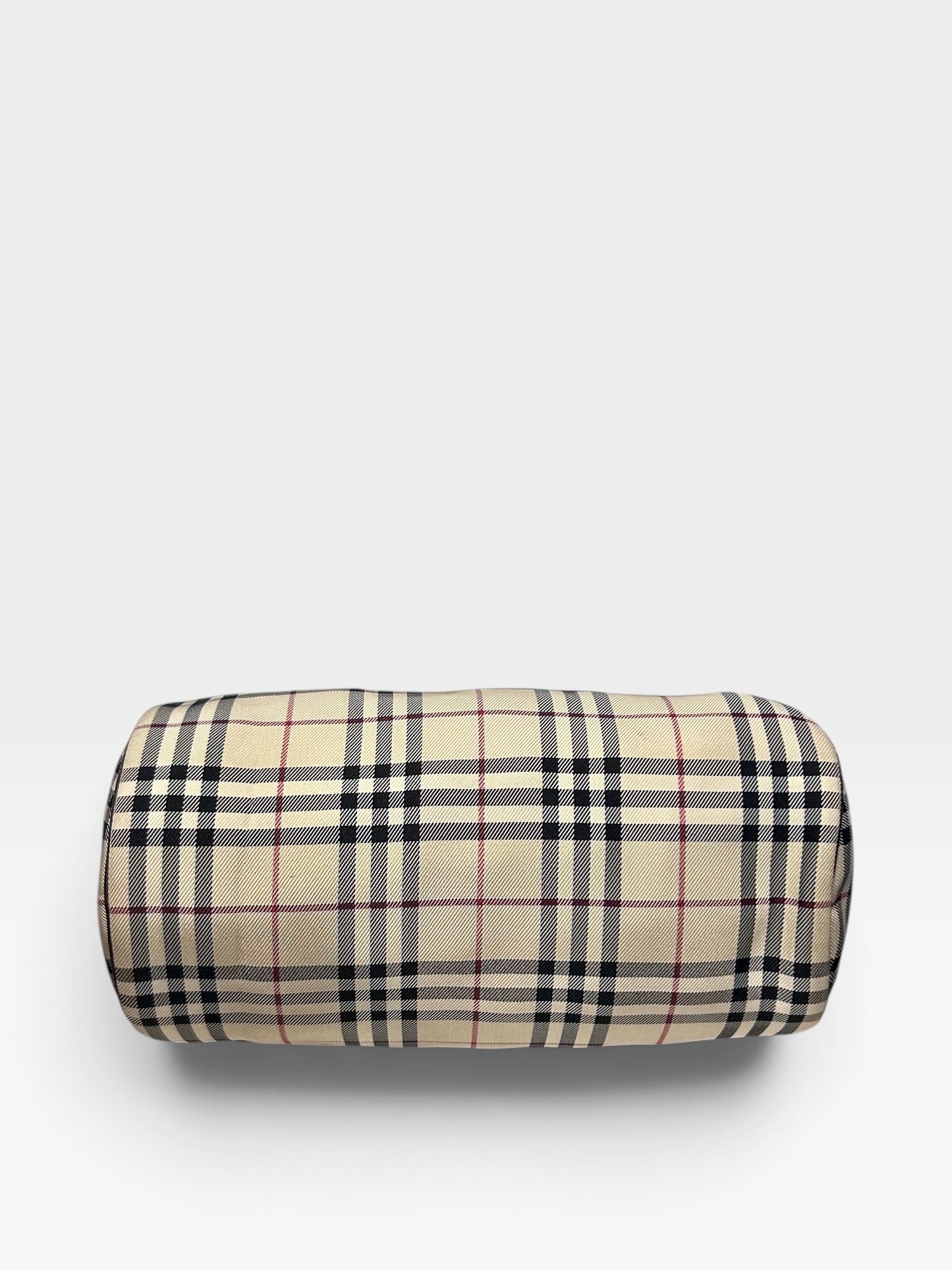 Vintage Burberry Nova Check Barrel Bag|Early 2000s